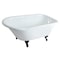 Aqua Eden Clawfoot Bathtubs, 48 L, 30.18 W, White/Oil Rubbed Bronze, Cast Iron VCT3D483018NT5 - alternate 1